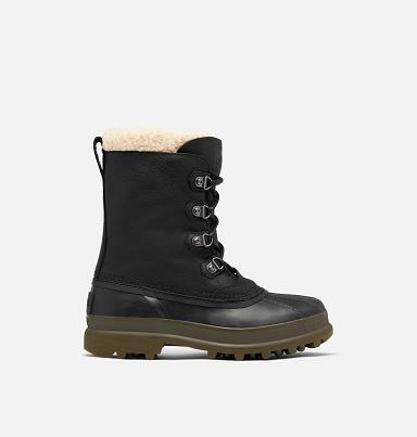 Sorel Caribou Boots UK - Mens Waterproof Boots Black (UK934621)